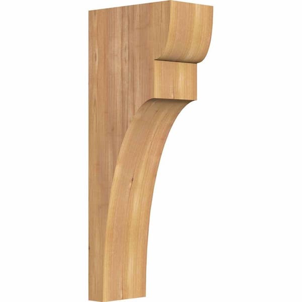 Ekena Millwork 5-1/2 in. x 10 in. x 26 in. Western Red Cedar Yorktown Smooth Corbel
