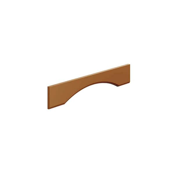 Amherst Shaker 48 in. W x 6 in. H x 0.75 in. D in Walnut Arched Valance in Assembled Wall Cabinet