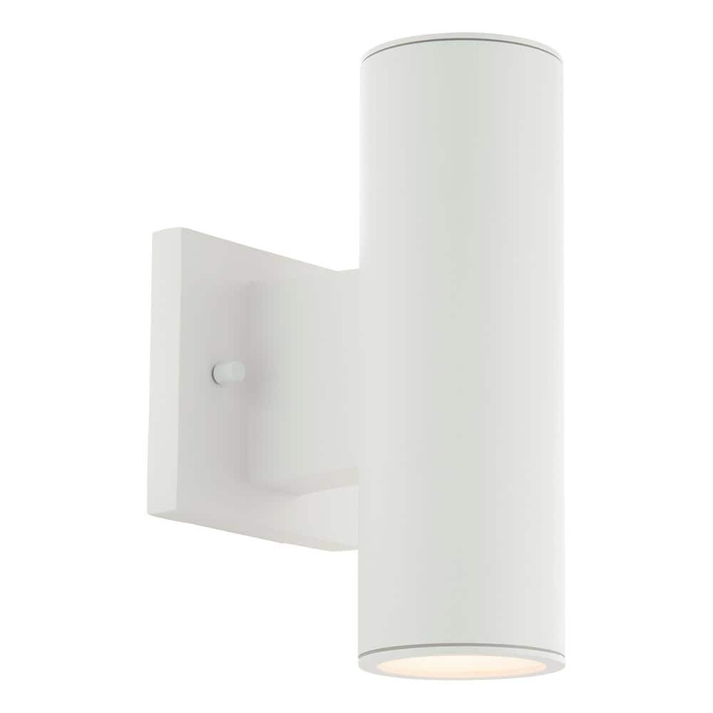 WAC LIMITED Cylinder White LED Double Up and Down Outdoor Wall
