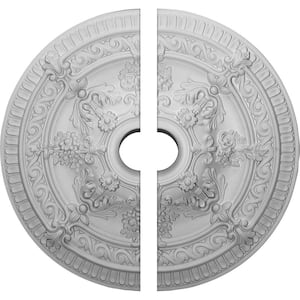 26 in. x 4 in. x 3 in. Vincent Urethane Ceiling Medallion, 2-Piece (Fits Canopies up to 6 in.)