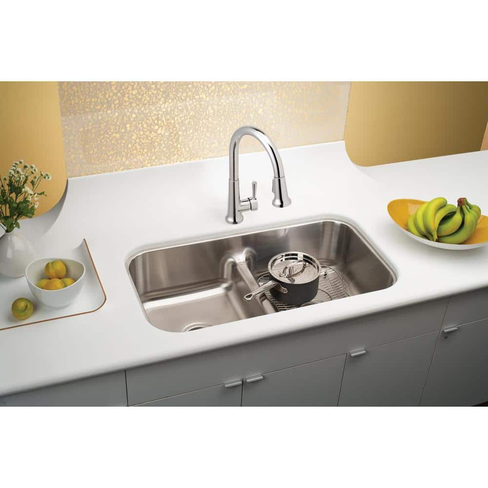 Lustrous Satin Stainless Steel Double Basin Undermount Sink