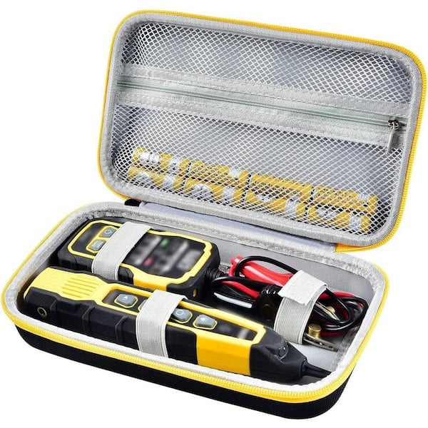 Lukyamzn Universal Tool Storage Case for Wire Tracer Tone Generator Continuity Tester Ethernet Telephone Speaker Cable Black
