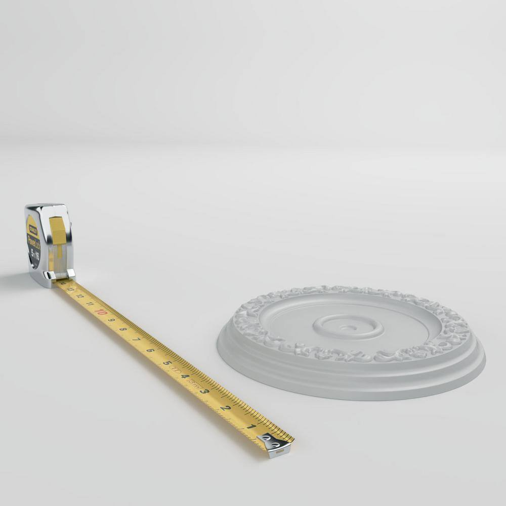 Kepler 7.5'' White Urethane Rosette Applique