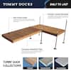 Tommy Docks 20 ft. T-Style Cedar Complete Dock Package for DIY