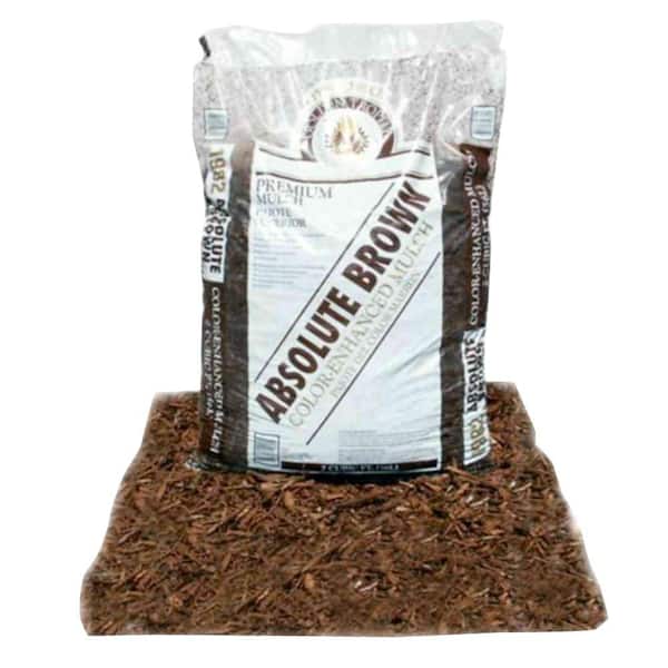 Unbranded Absolute Brown 2.0 cu. ft. Shredded Mulch
