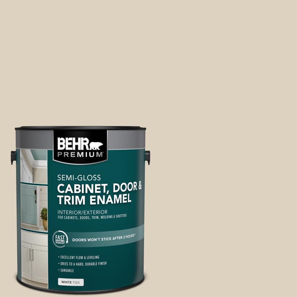 1 gal. #PPU7-10 Roman Plaster Semi-Gloss Enamel Interior/Exterior Cabinet, 