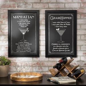 Wooden Cocktail Recipe Prints (Set of 3)