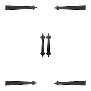 Light Magnetic Decorative Carriage-Style Garage Door Accent Trim Hardware (4-Hinges, 2-Handles)