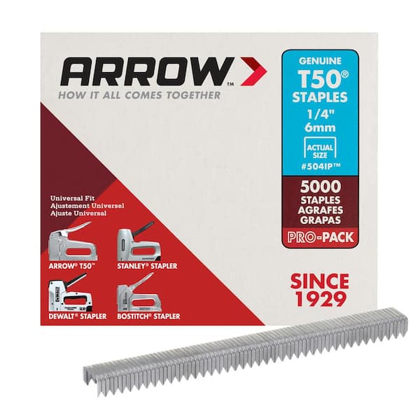Amazon.com : Arrow Fastener 504IP Genuine T50 1/4-Inch