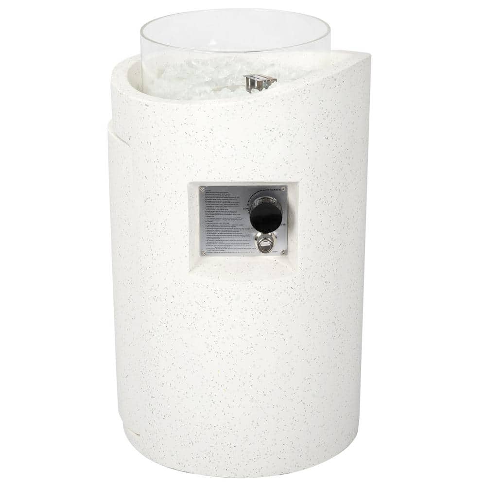 Reviews for 25.8 in. H White Column Concrete 40,000 BTU Outdoor Propane