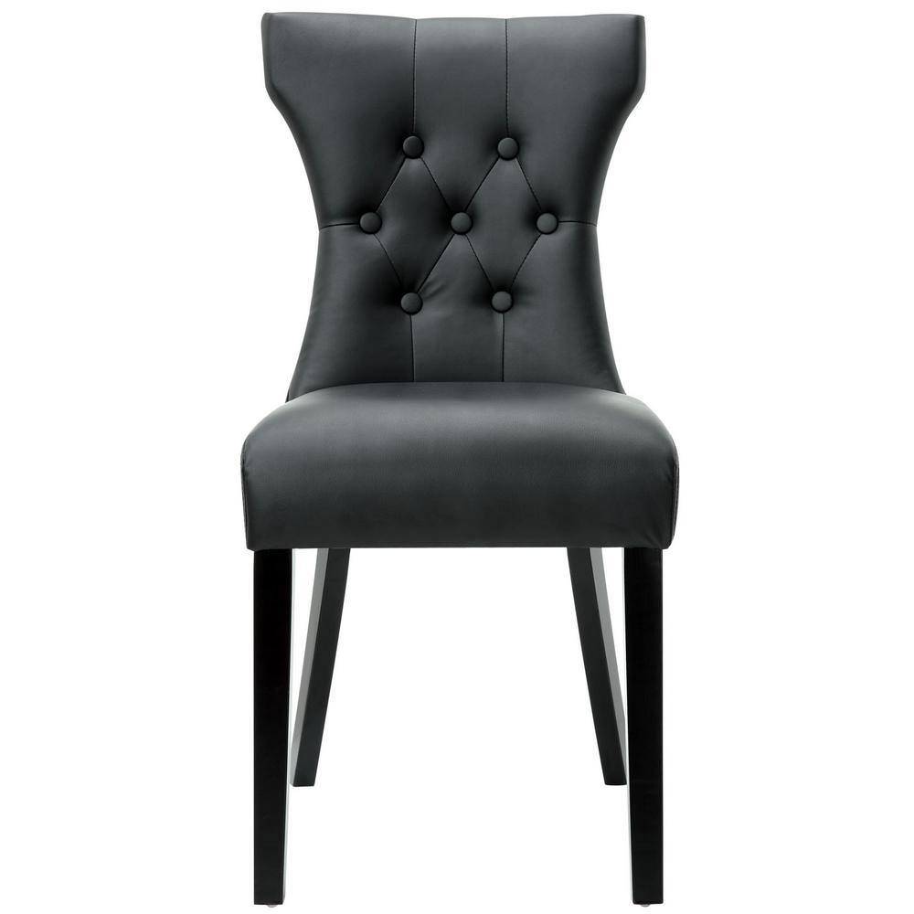 Silhouette Black Dining Vinyl Side Chair