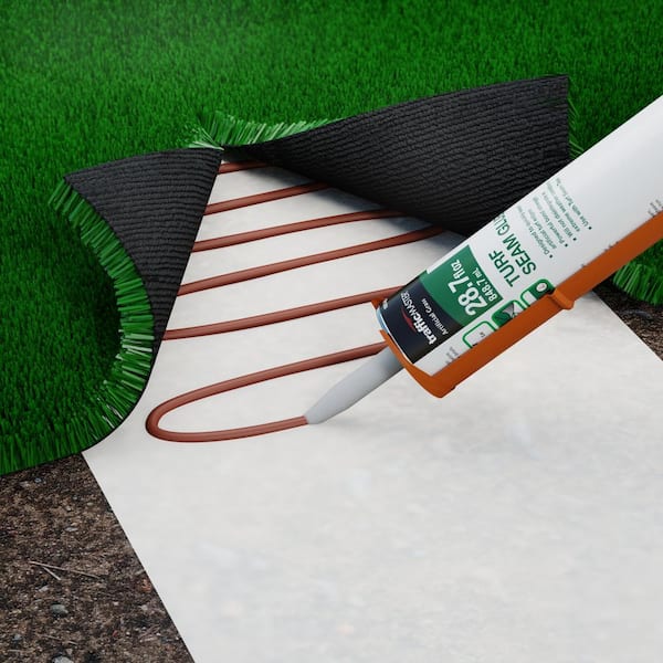 Trafficmaster 1 Ft X 15 Ft Artificial Grass Turf Seam Tape Roll White 50 343 The Home Depot