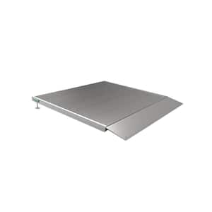 TRANSITIONS Aluminum Threshold Ramp with Adjustable Height up to 5.875 in., 36 in. L x 36 in. W
