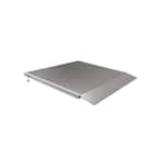 TRANSITIONS Aluminum Threshold Ramp with Adjustable Height up to 5.875 in., 36 in. L x 36 in. W
