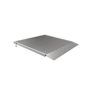 TRANSITIONS Aluminum Threshold Ramp with Adjustable Height up to 5.875 in., 36 in. L x 36 in. W
