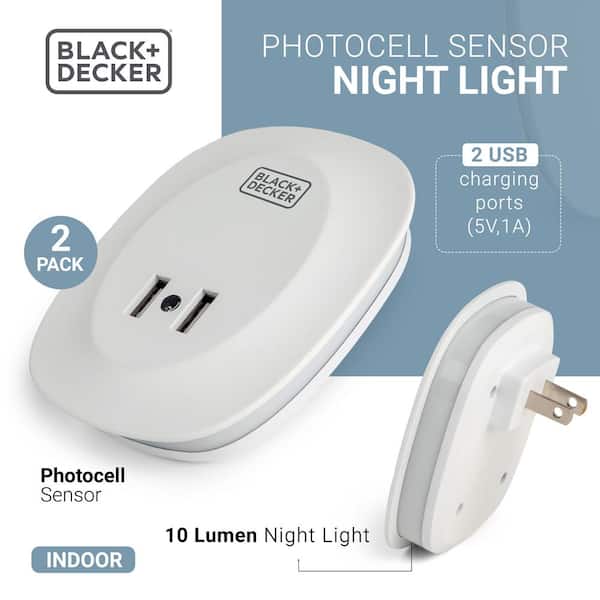 2 4 6 Pcs Plug-in Auto Sensor LED Night Light Lamp with Auto Sensor Photocell 