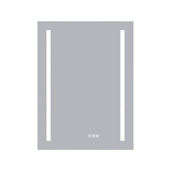 Unbranded 24 in. W x 32 in. H Rectangular Frameless LED Anti-Fog Dimmable Wall Mount Bathroom Vanity Mirror