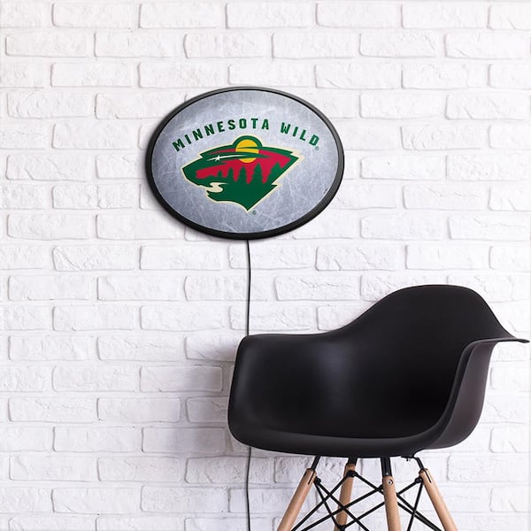 The Fan-Brand San Jose Sharks: Round Slimline Lighted Wall Sign 18 in. L x  18 in. W 2.5 in. D NHSJSK-130-01 - The Home Depot