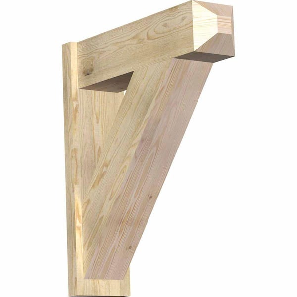 Ekena Millwork 8 in. x 32 in. x 28 in. Traditional Craftsman Rough Sawn Douglas Fir Outlooker
