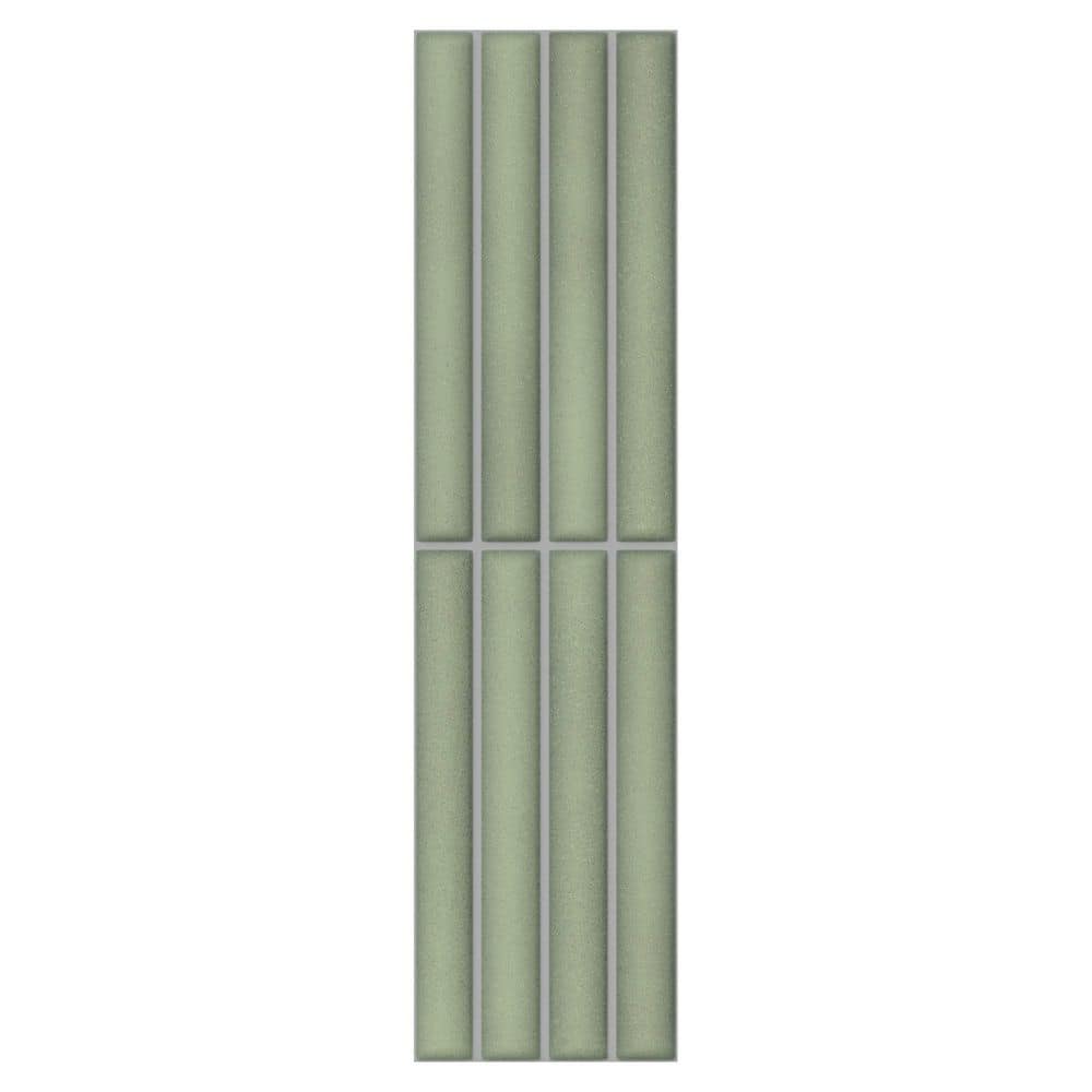 Spanish Lingot 4 in. x 12 in. x 9mm 3D Glazed Fluted Porcelain Wall Tile Mint-Sample price history on PriceWatchPro