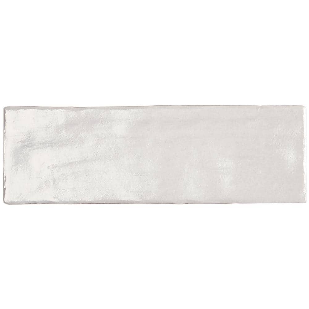 Amagansett Gin White 3 in. x 0.35 in. Mixed Finish Ceramic Wall Tile Sample (0.22 sq. ft. / Piece) price history on PriceWatchPro