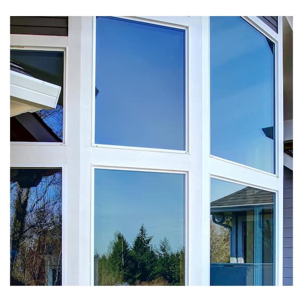 BuyDecorativeFilm 24 in. x 49 ft. PRBL Premium Color High Heat Control and Daytime Privacy Blue Window Film