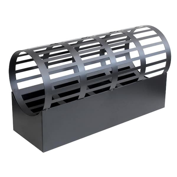 HY-C 5.75 in. Steel Fire Log Flame Cradle Fire Pit in Black