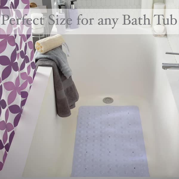Tree Bud Bathtub Mats for Shower Tub Non-Slip Bath Mat 39 x 16 Inch Extra  Long Shower Mat, Bath Tub Mat for Bathroom with Machine Washable, BPA Free