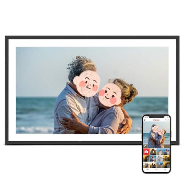 15.6 in. 32GB Digital Picture Frame with Wi-Fi, HD Touch Screen, Tabletop and Wall-Mounted