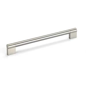 Avellino Collection 8 13/16 in. (224 mm) Brushed Nickel Modern Cabinet Bar Pull