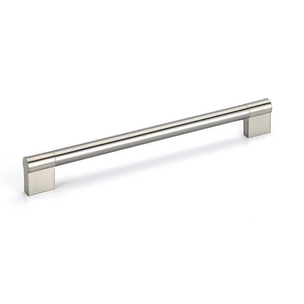 Richelieu Hardware Avellino Collection 8 13/16 in. (224 mm) Brushed Nickel Modern Cabinet Bar Pull