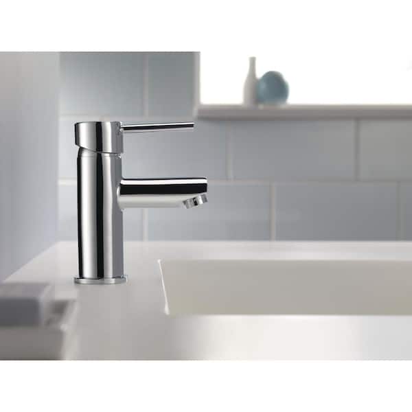 Delta Modern Single Hole Single-Handle Bathroom Faucet in