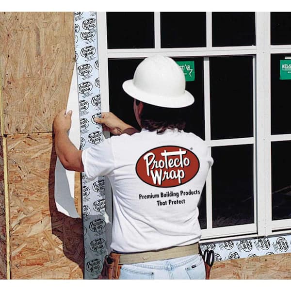 Protecto Wrap 9 in. x 33.3 ft. Window and Door Tape 123122 - The