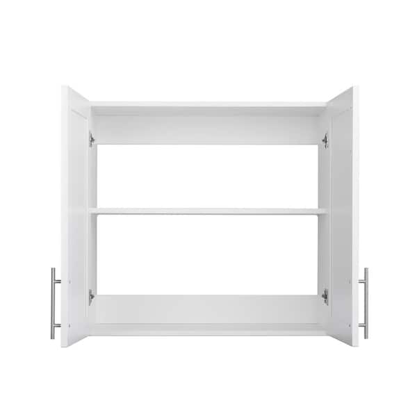 Prepac Elite 32-in W x 30-in H Wood Composite White Wall-mount Utility Storage Cabinet