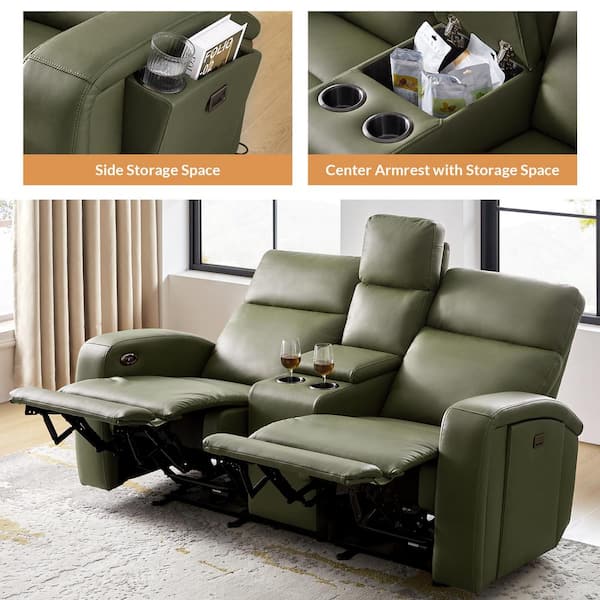 Joel Reclining Loveseat w/ Console | La-Z-Boy