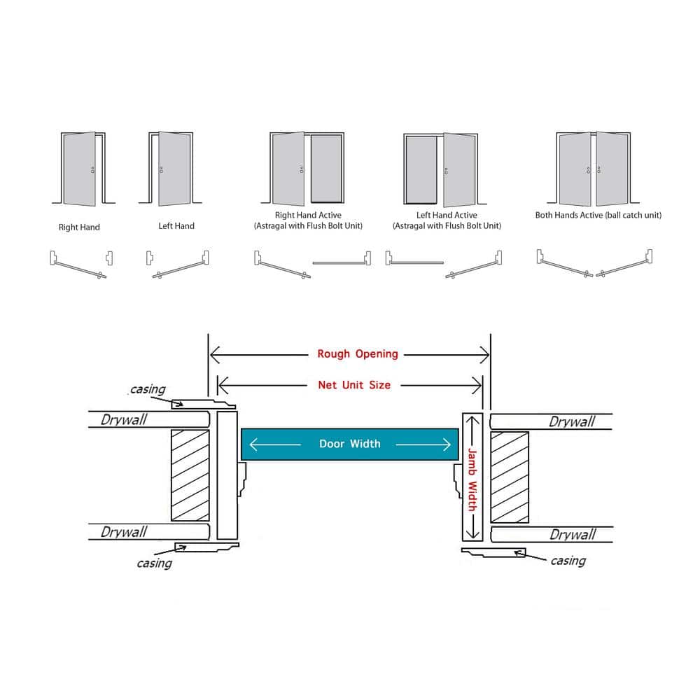 Primed MDF 15 Lite Clear Glass Prehung Interior French Door, 60" x 80"