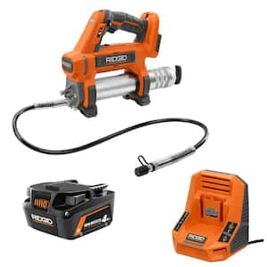 18V Cordless Grease Gun Kit with 4.0 Ah MAX Output Battery and Charger