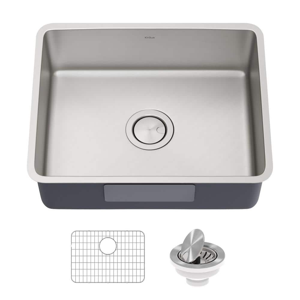 KRAUS Dex 21 Undermount 16 Gauge Stainless Steel Single Bowl Kitchen Sink