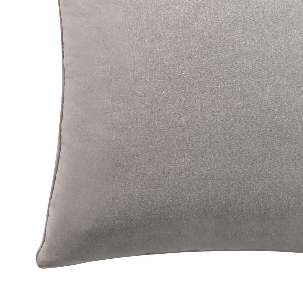 Luxurious Beige Cotton Euro Sham Set of 2