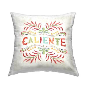 Caliente with Pattern Multi-Color Geometric Polyester 18 in. x 18 in. Indoor Throw Pillow