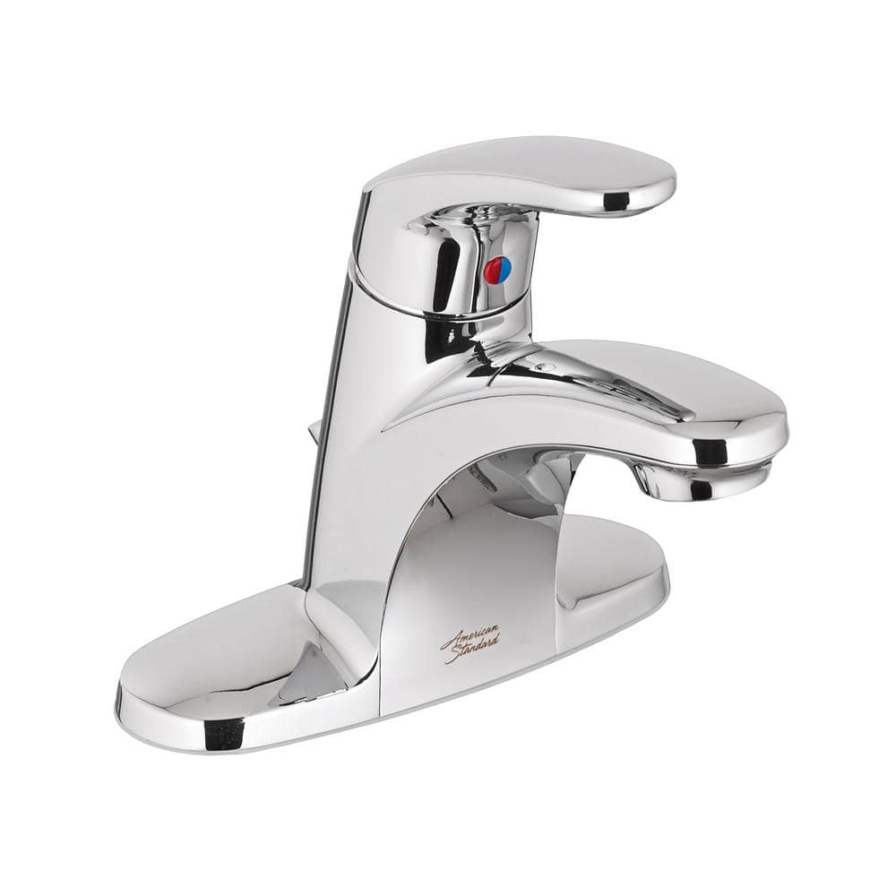 Colony Pro 4 in. Centerset Single-Handle Low-Arc 0.5 GPM Bathroom Faucet wi