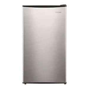 3.3 cu. ft. Mini Refrigerator in Stainless Look with 7-Door Racks and Energy Efficiency