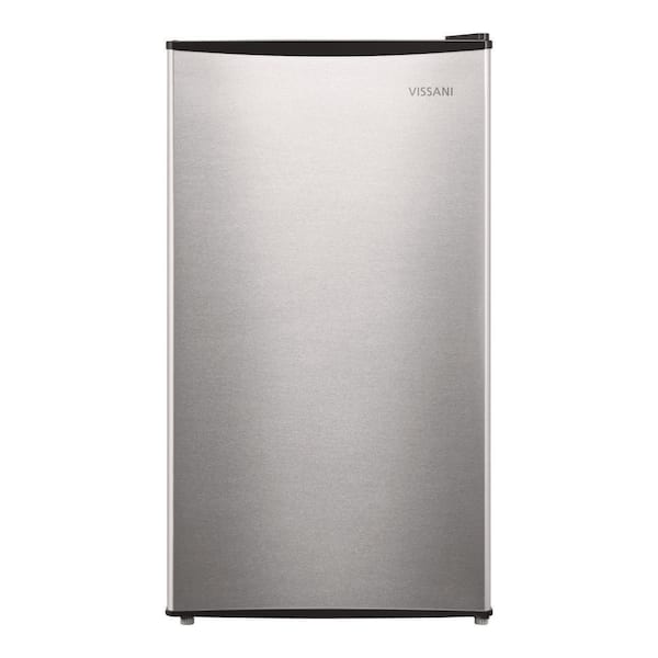 3.3 cu. ft. Mini Refrigerator in Stainless Look with 7-Door Racks and Energy Efficiency