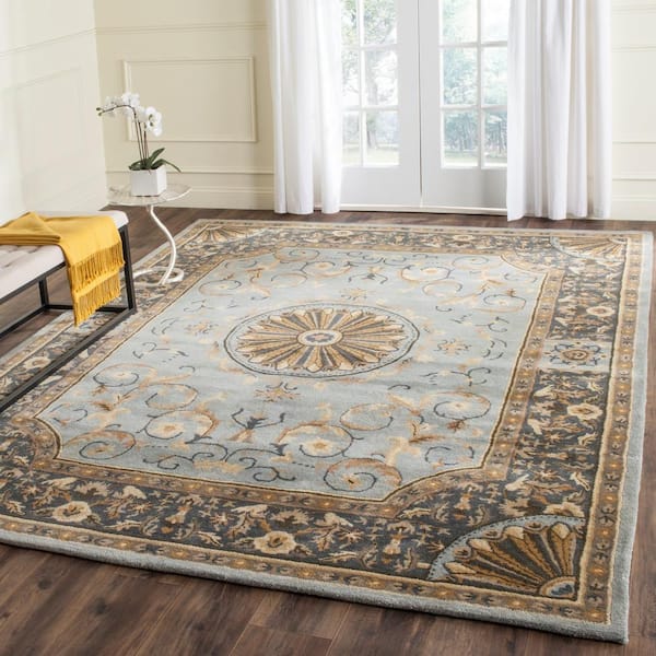 Empire 10 ft. x 14 ft. Blue Oriental Area Rug