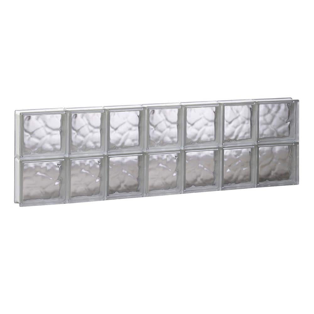 44.25 in. x 15.5 in. x 3.125 in. Frameless Wave Pattern Non-Vented Glass Block Window price history on PriceWatchPro