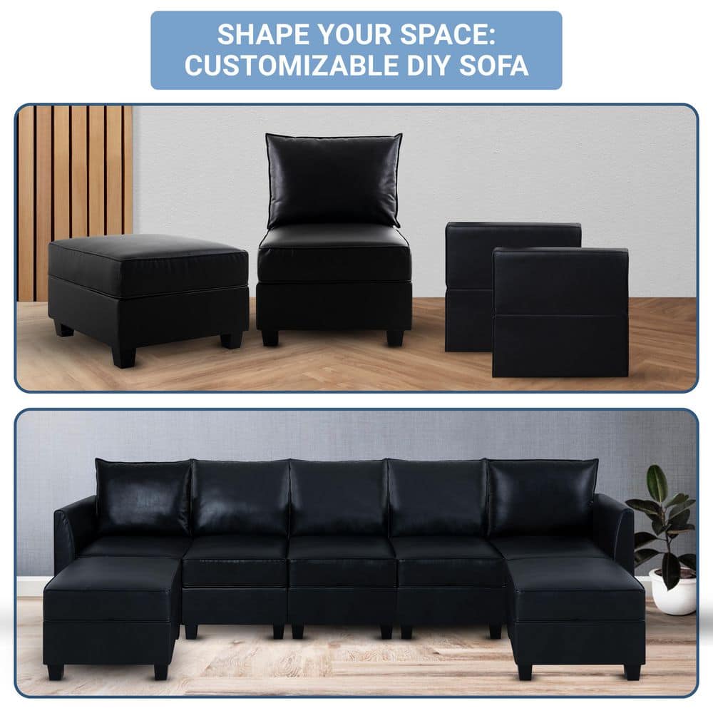 HOMESTOCK Modular Sectional Sofa - Thumbnail 3