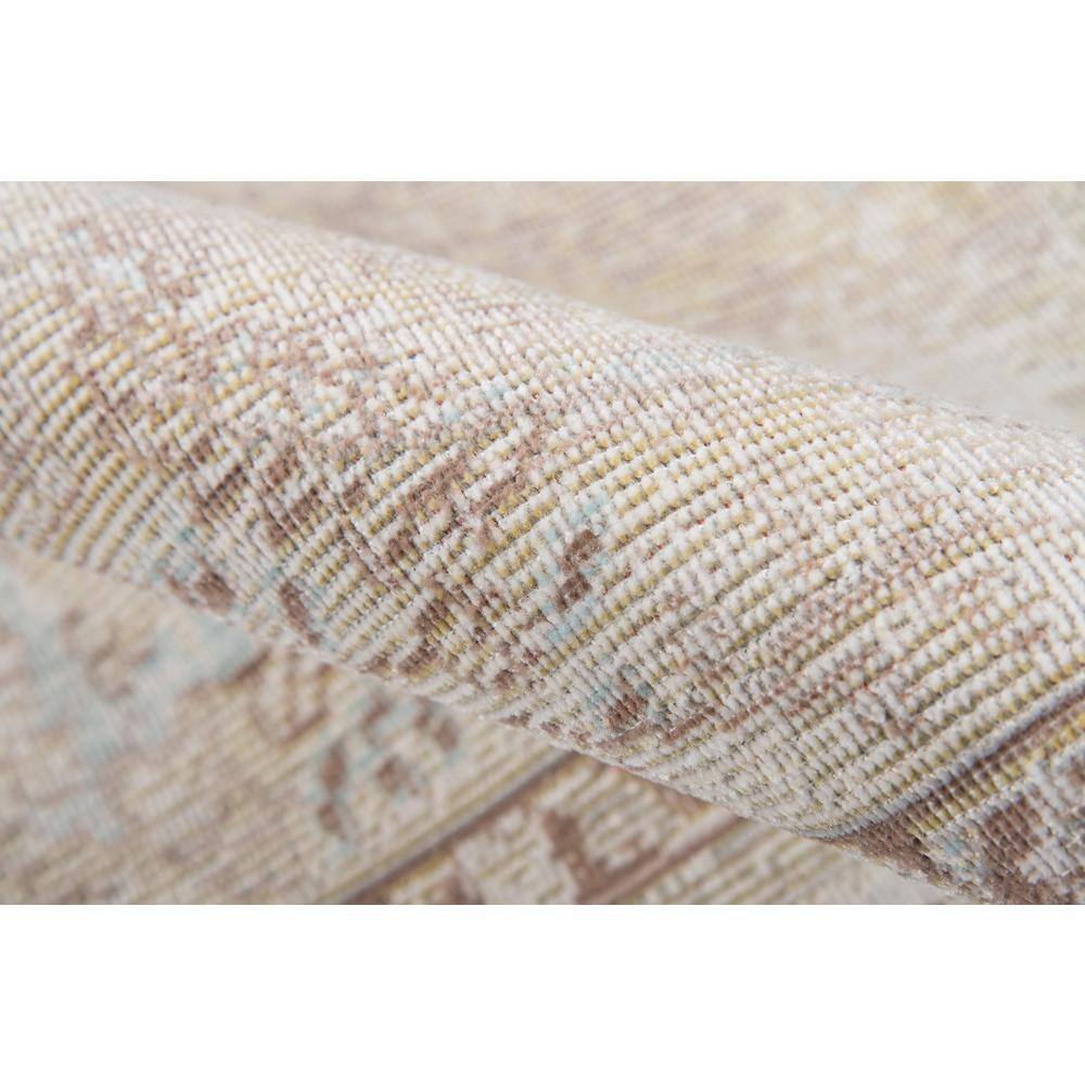Elegant Ivory Medallion 2'x3' Braided Synthetic Rug
