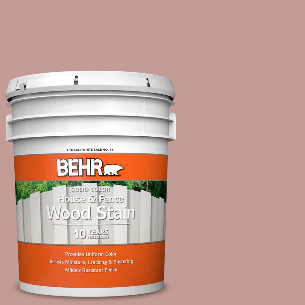 5 gal. #S170-4 Retro Pink Solid Color House and Fence Exterior Wood Stain