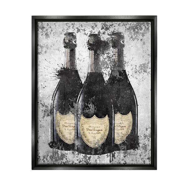 Framed Canvas Art (Champagne) - New Book Stack, Black & White by Amanda Greenwood ( Fashion art) - 26x26 in