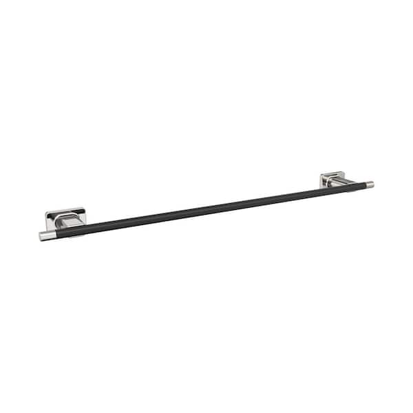 Esquire 24 in. (610 mm) L Towel Bar in Polished Nickel/Black Bronze